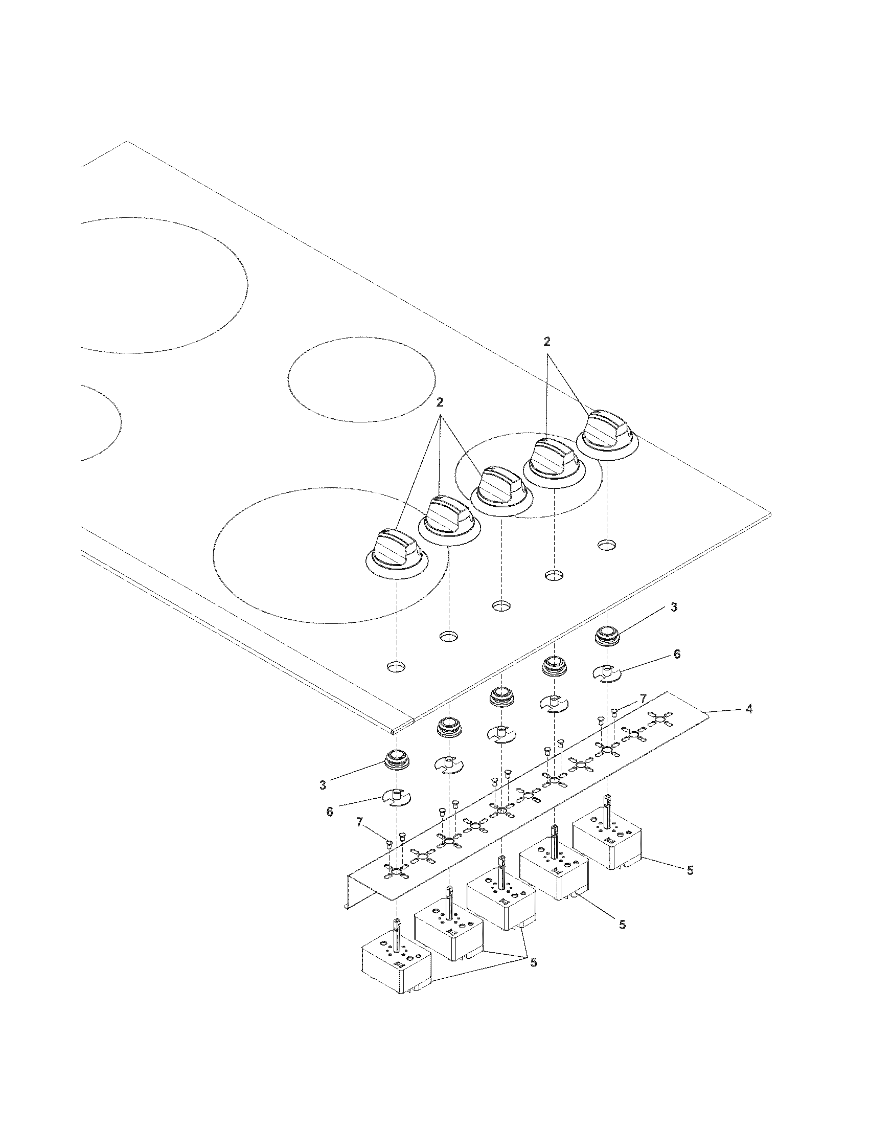 Frigidaire FFEC3624PWA control panel diagram