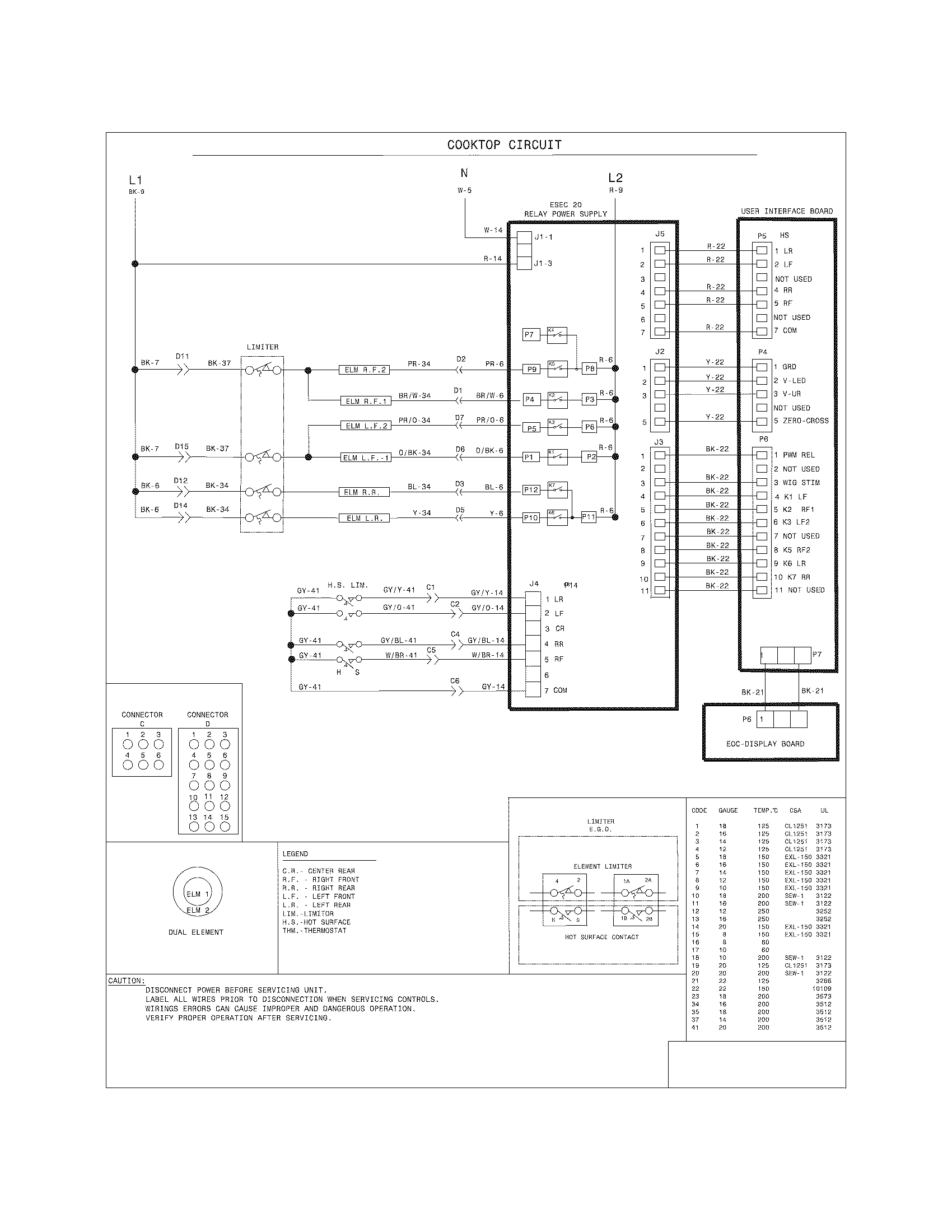 Frigidaire FGES3065PFB wiring diagram diagram