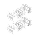 Frigidaire FFET3025PWC doors diagram