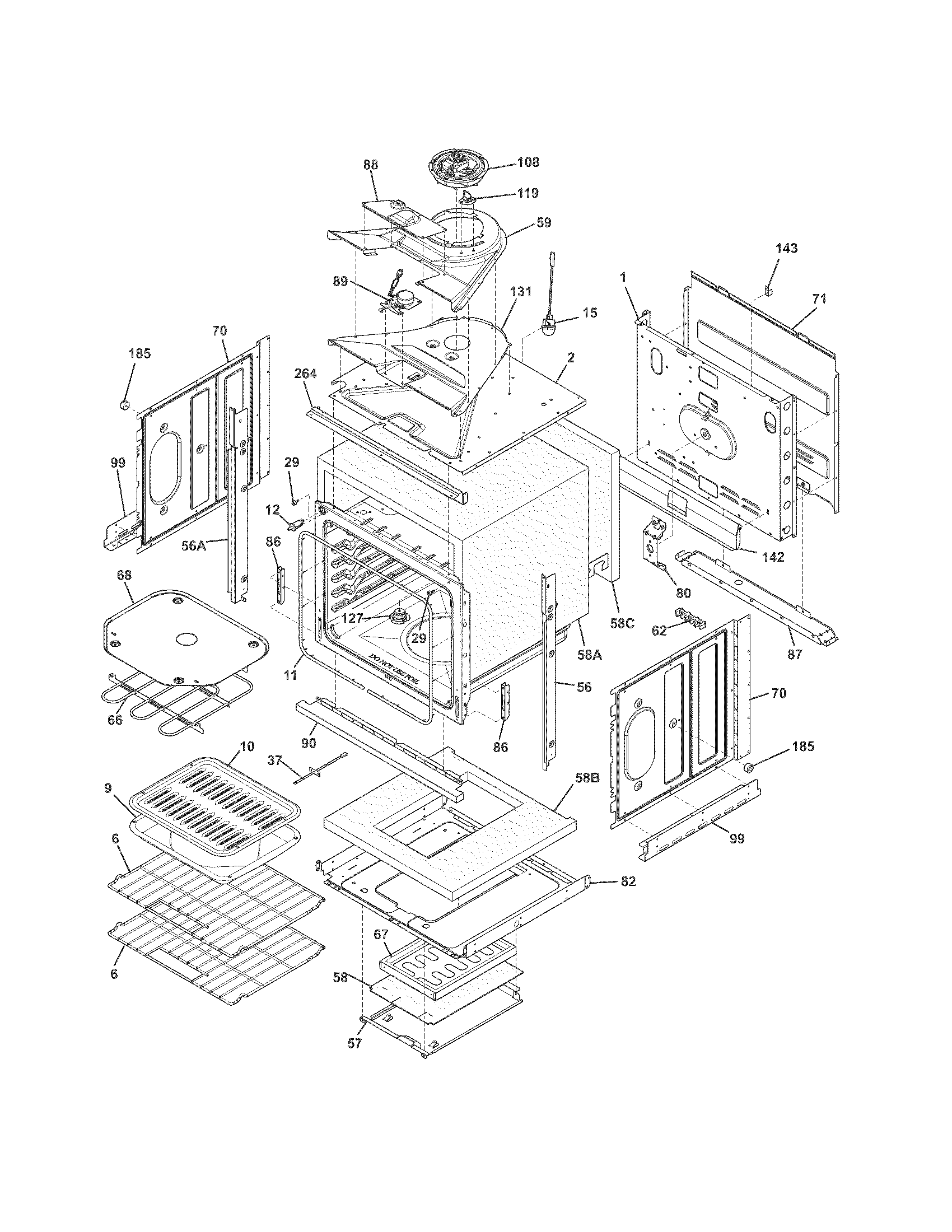 Kenmore 79049409312 body diagram