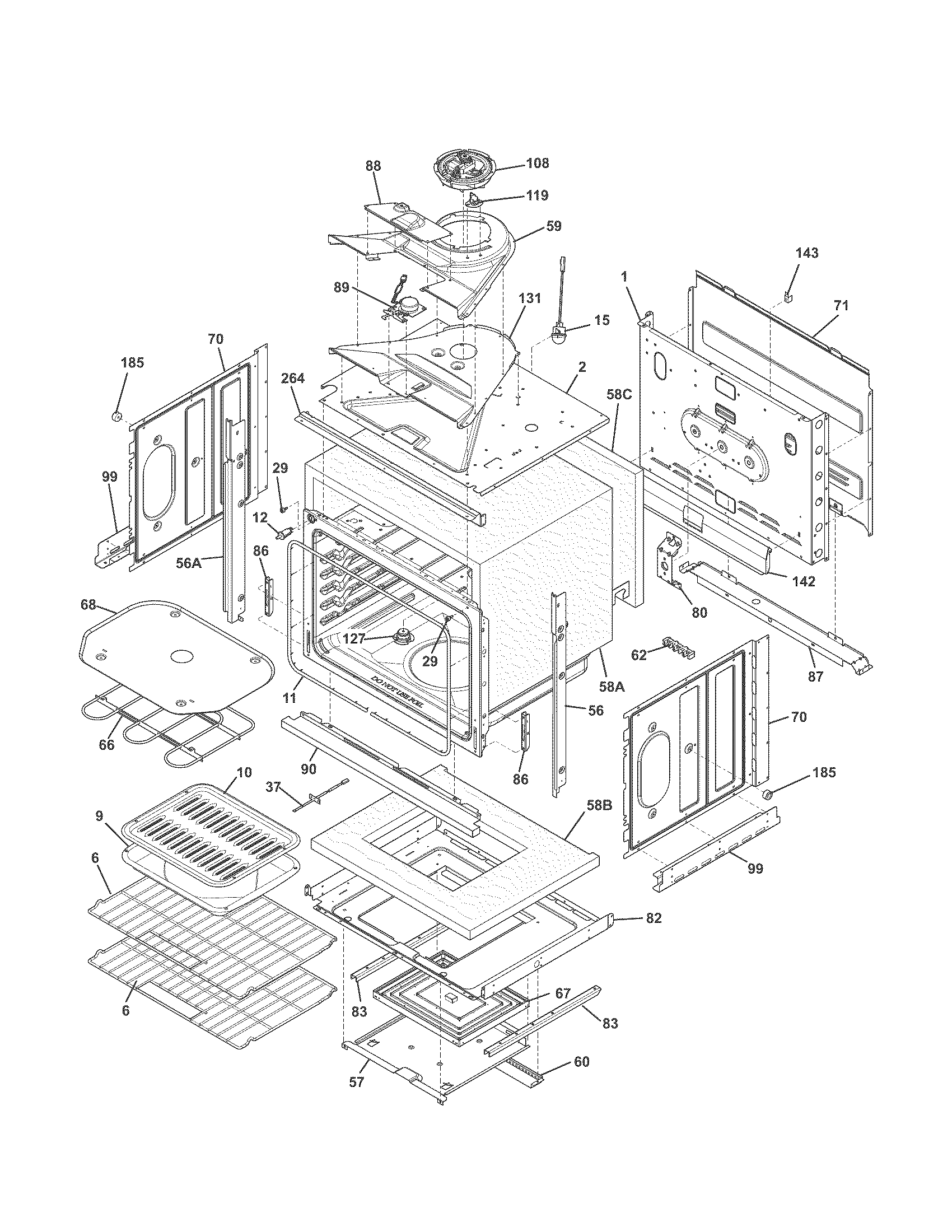 Kenmore 79049423312 body diagram