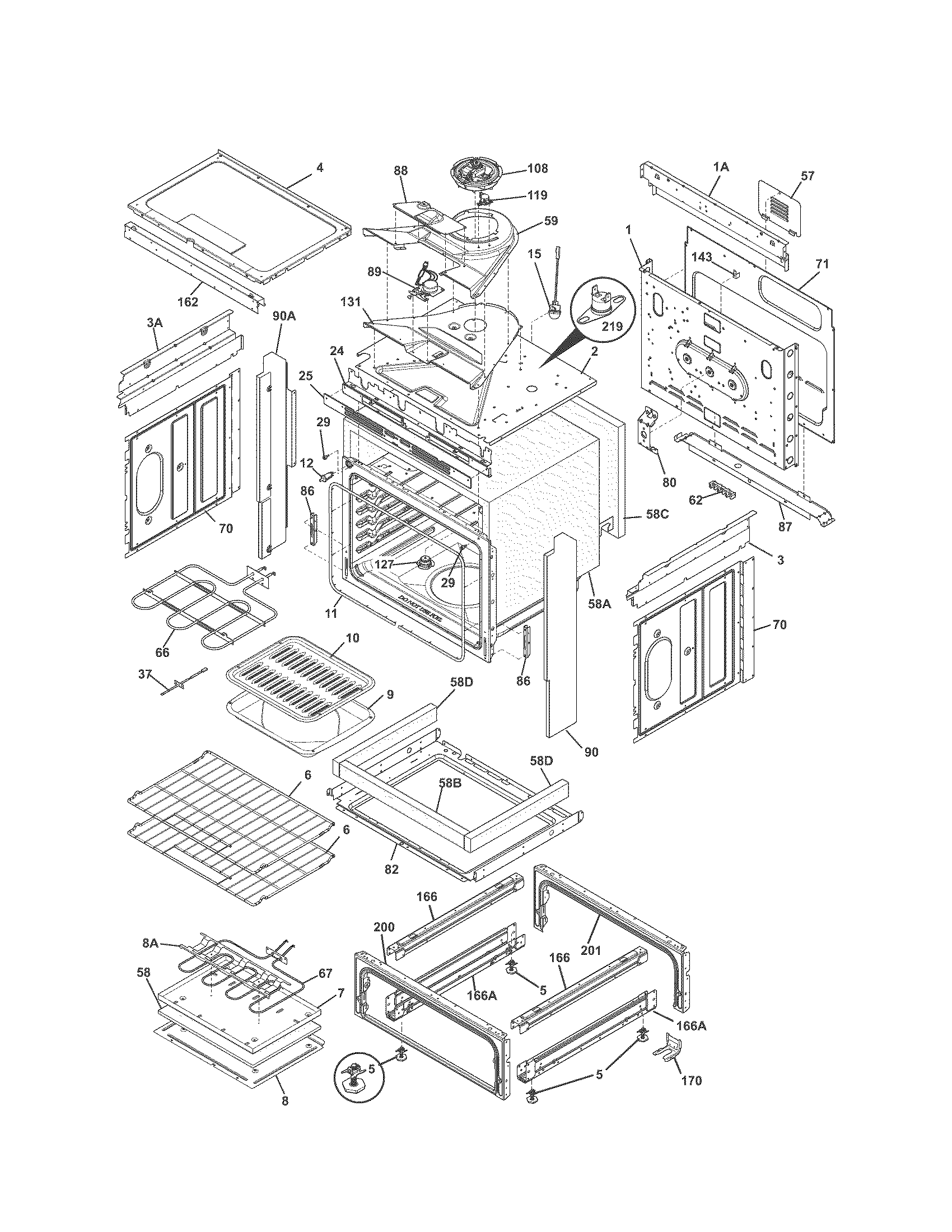 Kenmore 79042529310 body diagram