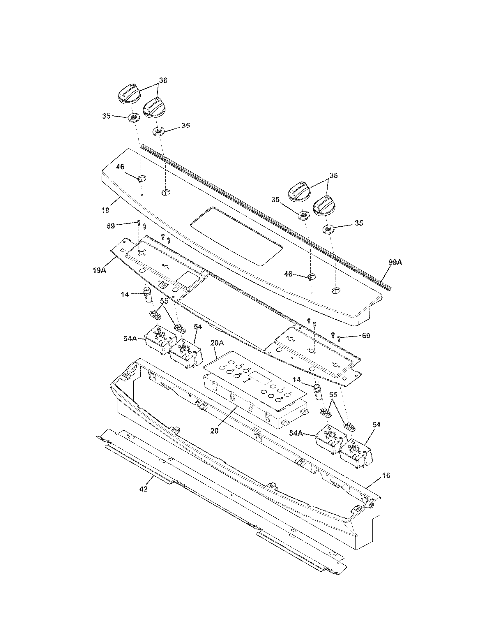 Kenmore 79042509310 backguard diagram