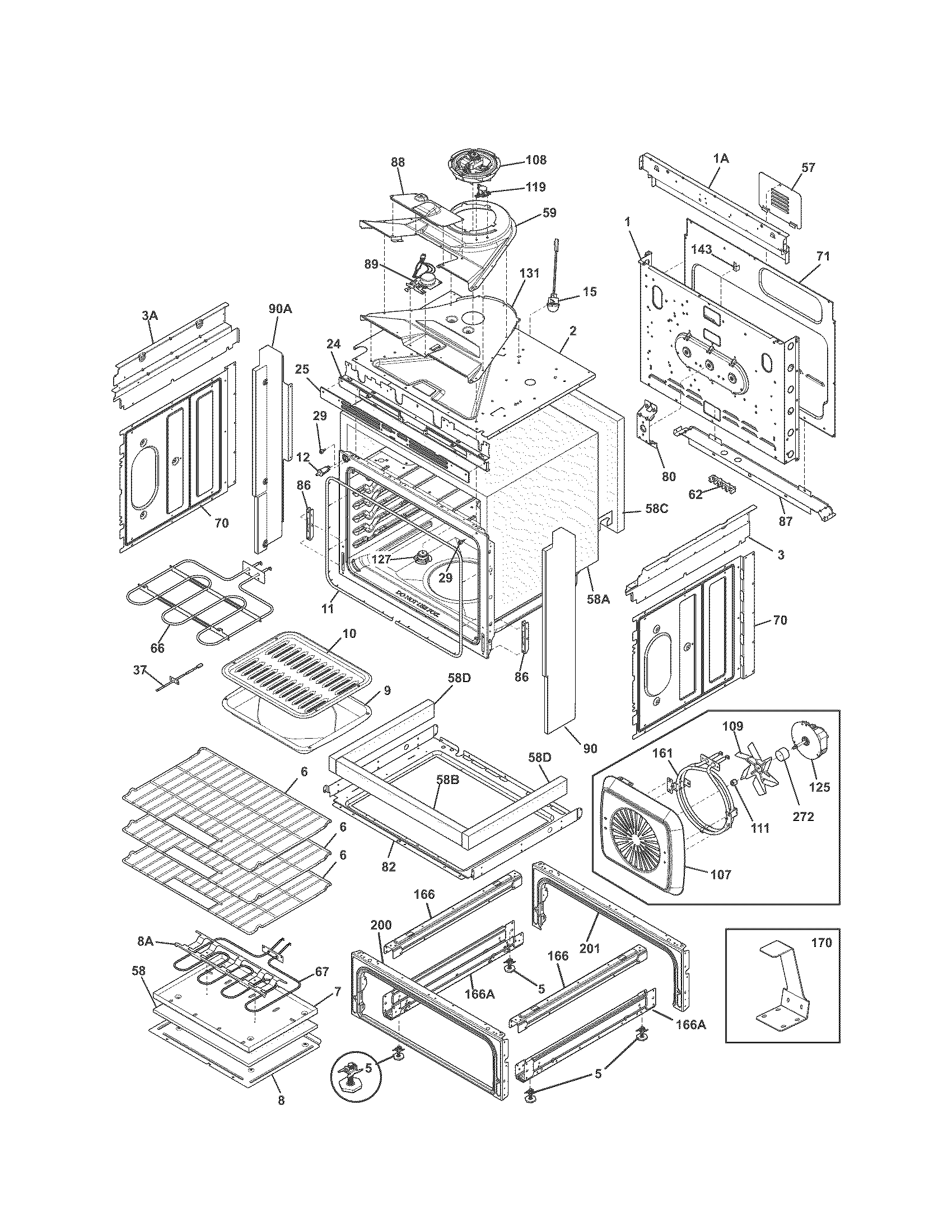 Kenmore 79042542310 body diagram
