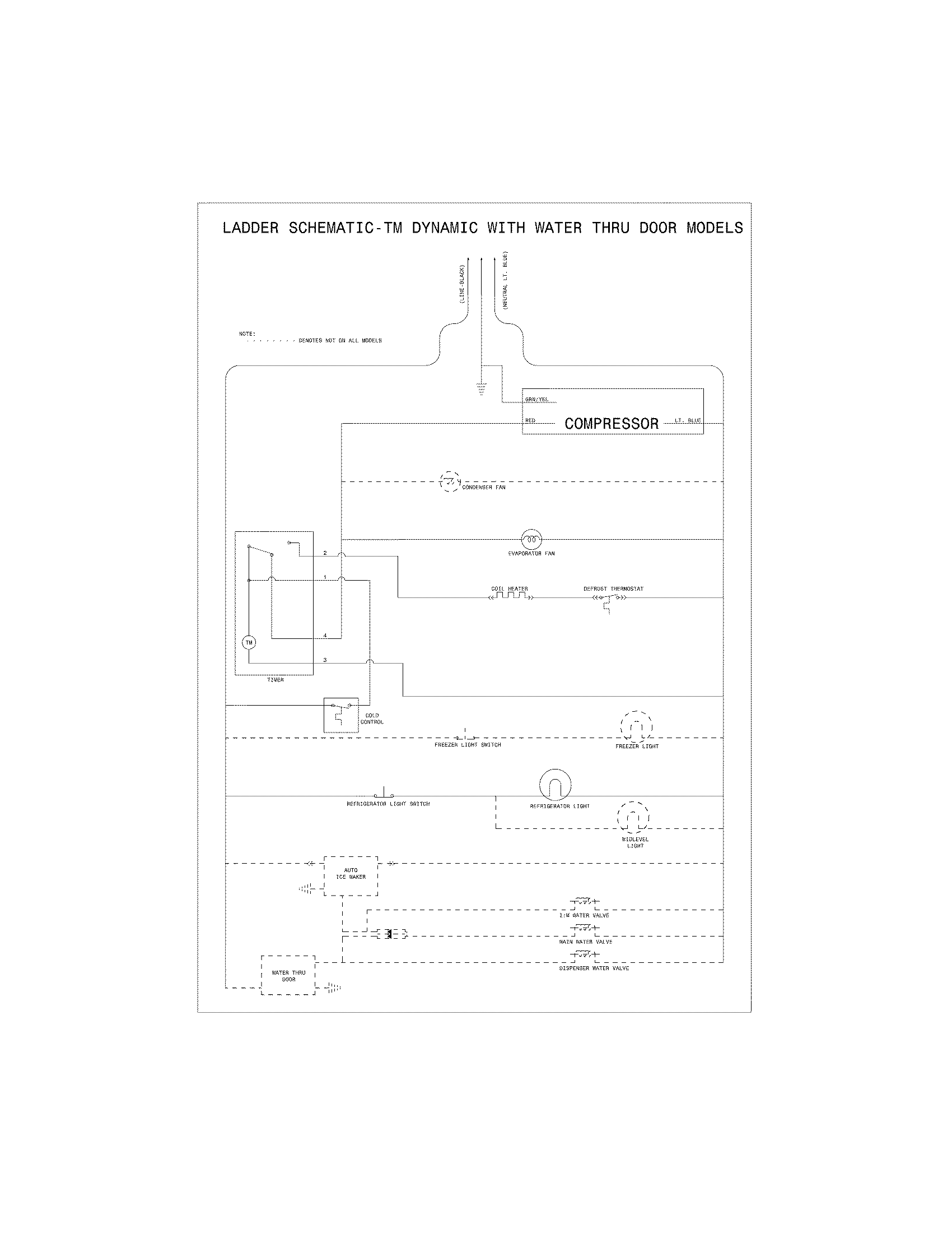 Frigidaire FFHT1826LWB wiring schematic diagram