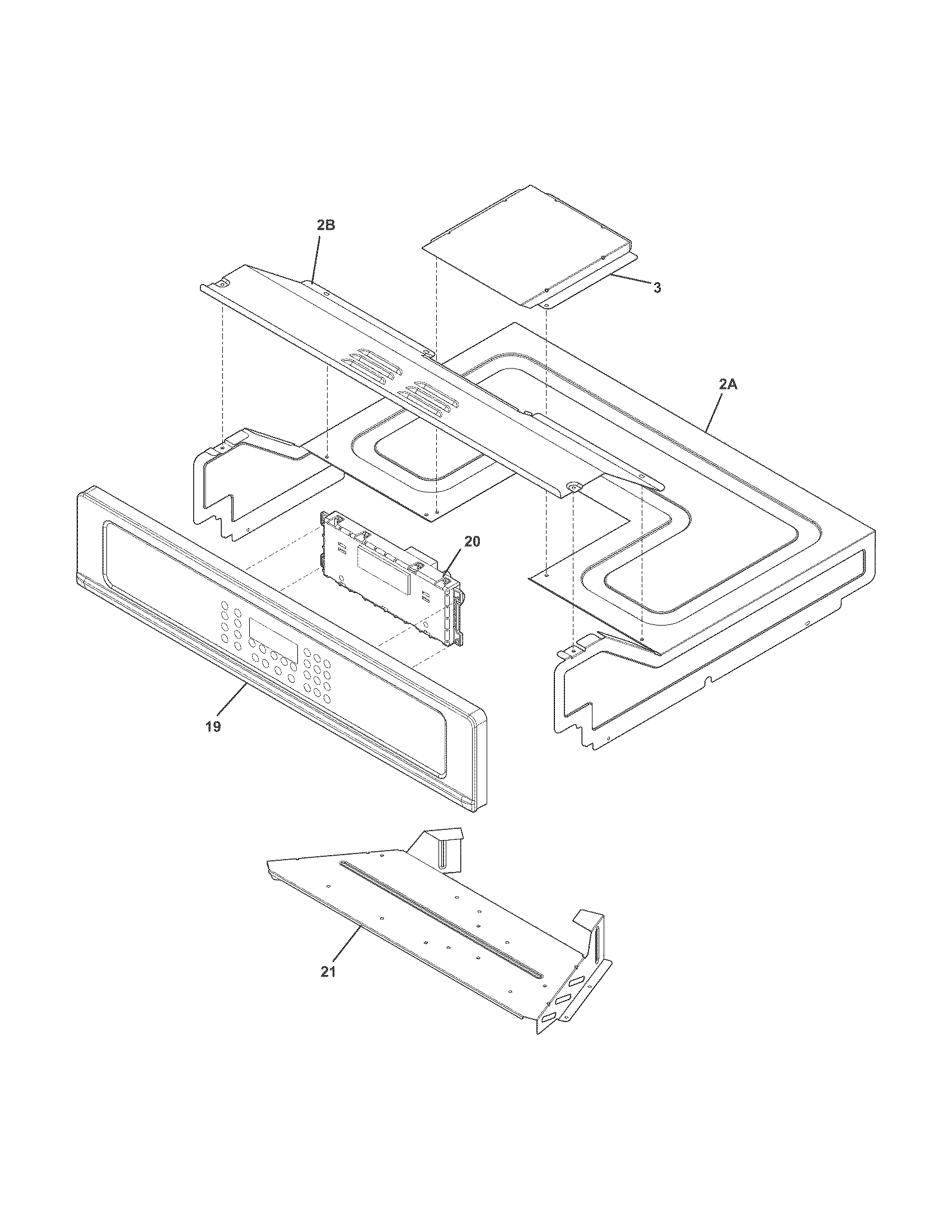 Frigidaire FGEW3065PBC control panel diagram