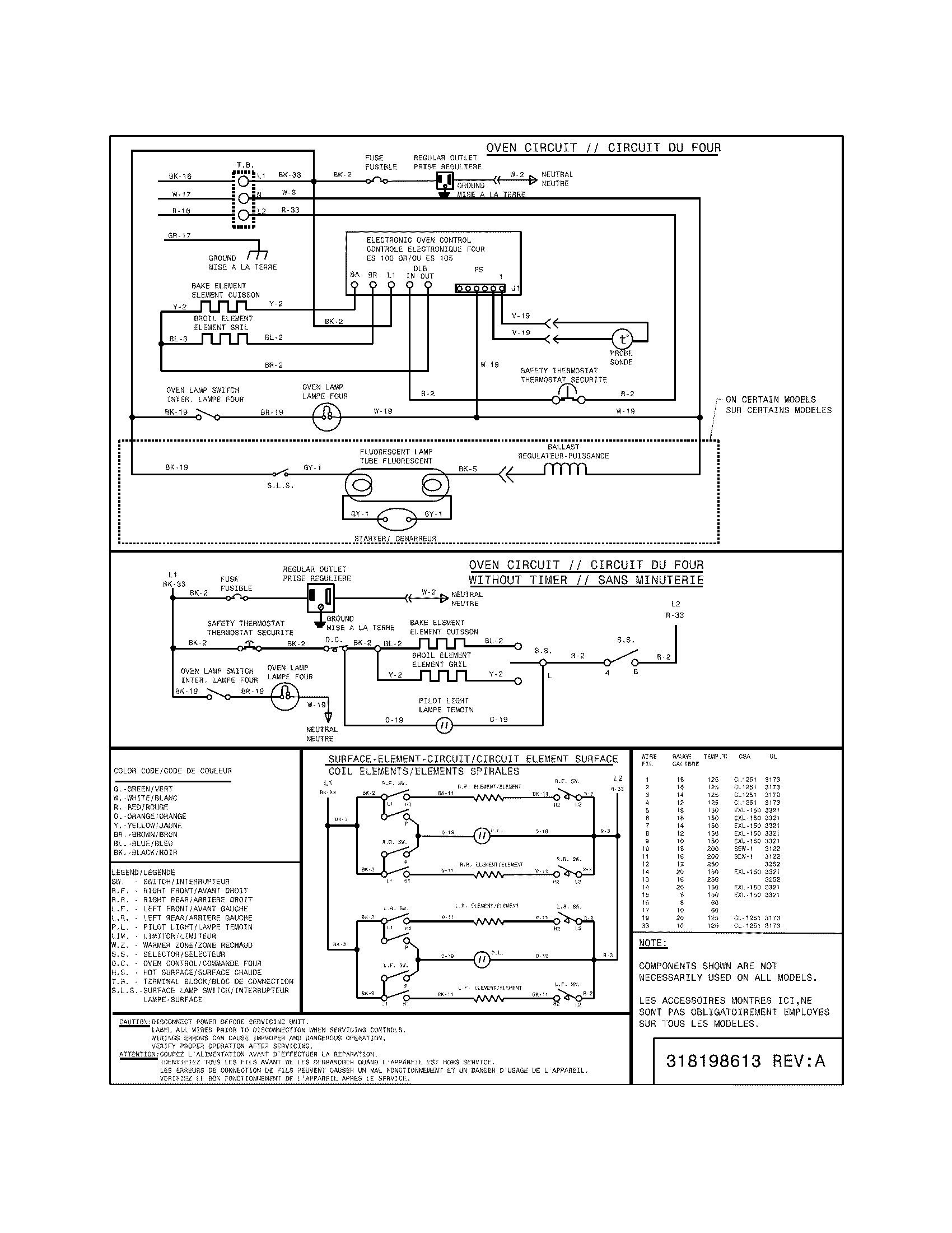 Frigidaire CFEF2405LWD wiring diagram diagram