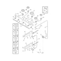 Frigidaire FPGF3685LSB burner diagram
