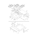 Frigidaire FPGF3685LSB top/drawer diagram