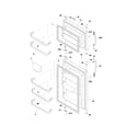 Frigidaire FFTR1814LMH door diagram