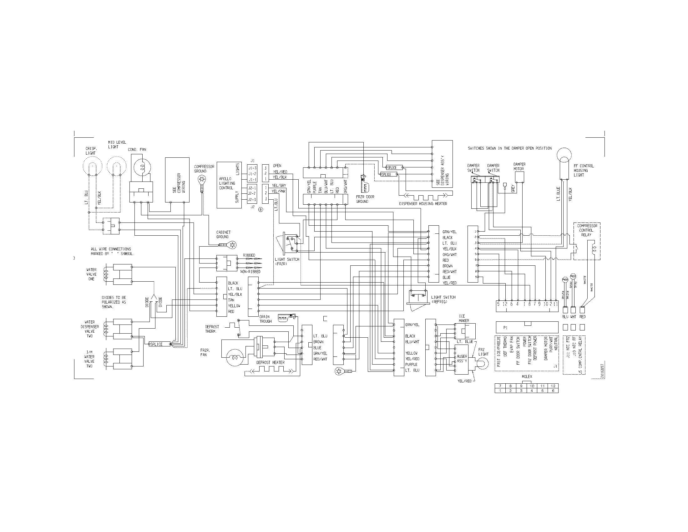 Frigidaire FFHS2622MHF wiring diagram diagram