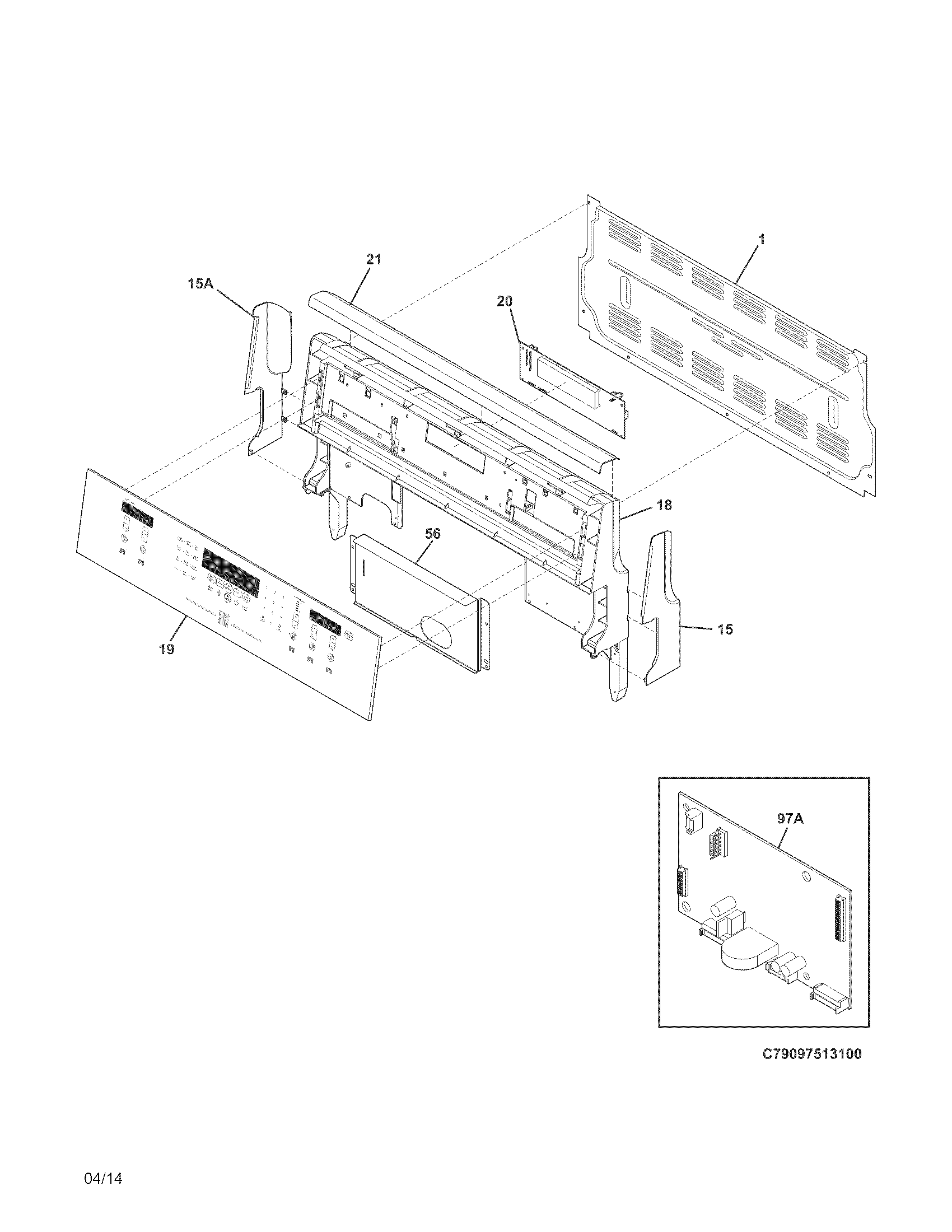 Kenmore Elite 79097519102 backguard diagram