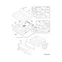 Frigidaire CGIF3061NFB top/drawer diagram