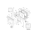 Frigidaire CGIF3061NFB door diagram