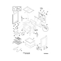 Frigidaire CFEF3012PWA body diagram