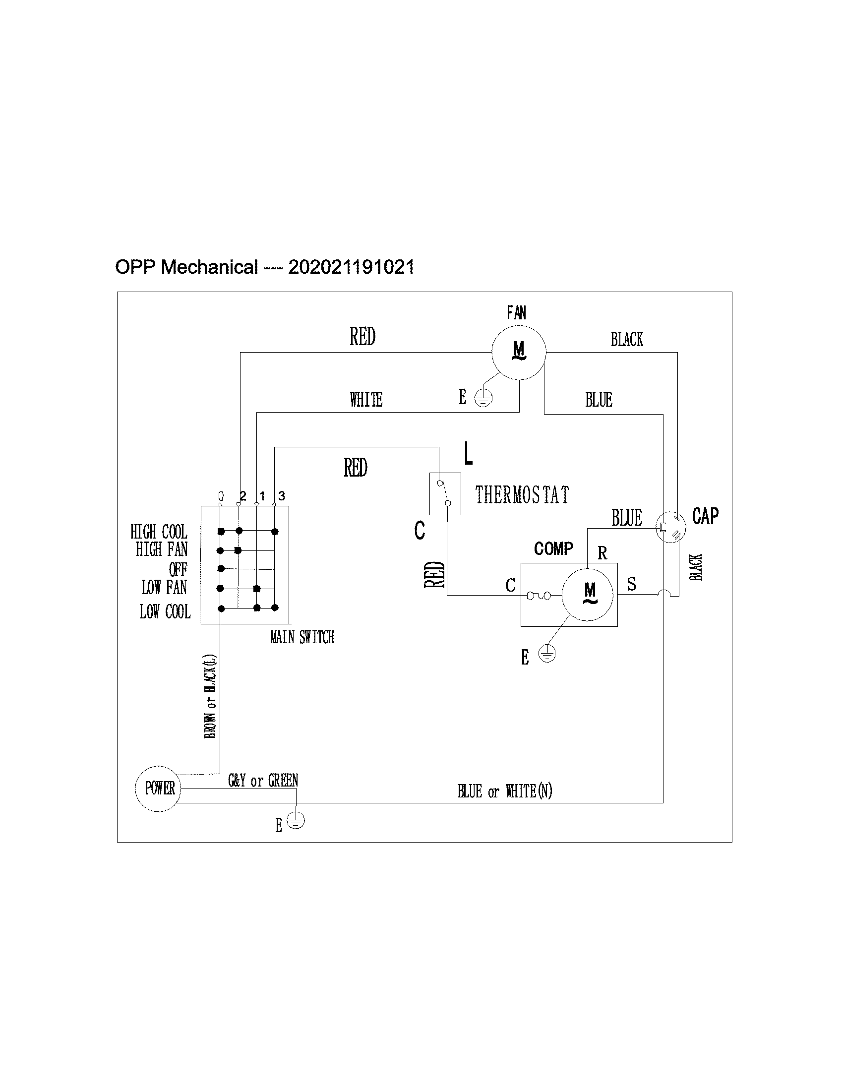 Frigidaire FFRA0511Q113 wiring diagram diagram