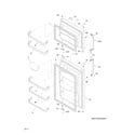 Frigidaire FRT18G2PS1 doors diagram