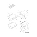Frigidaire FRT18G2PS1 shelves diagram