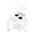 Kenmore Elite 79045313410 main top and surface units diagram