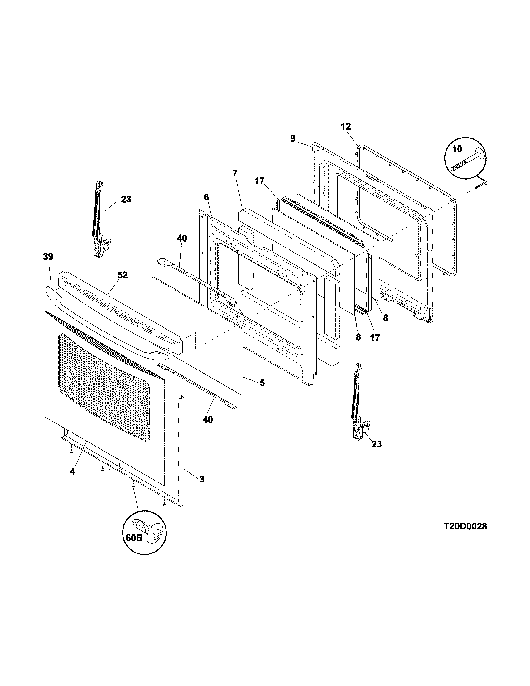 Crosley CRE3580QWA door diagram
