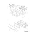 Crosley CRG3485QSA top/drawer diagram