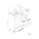 Frigidaire LFHT1817LBA cabinet diagram