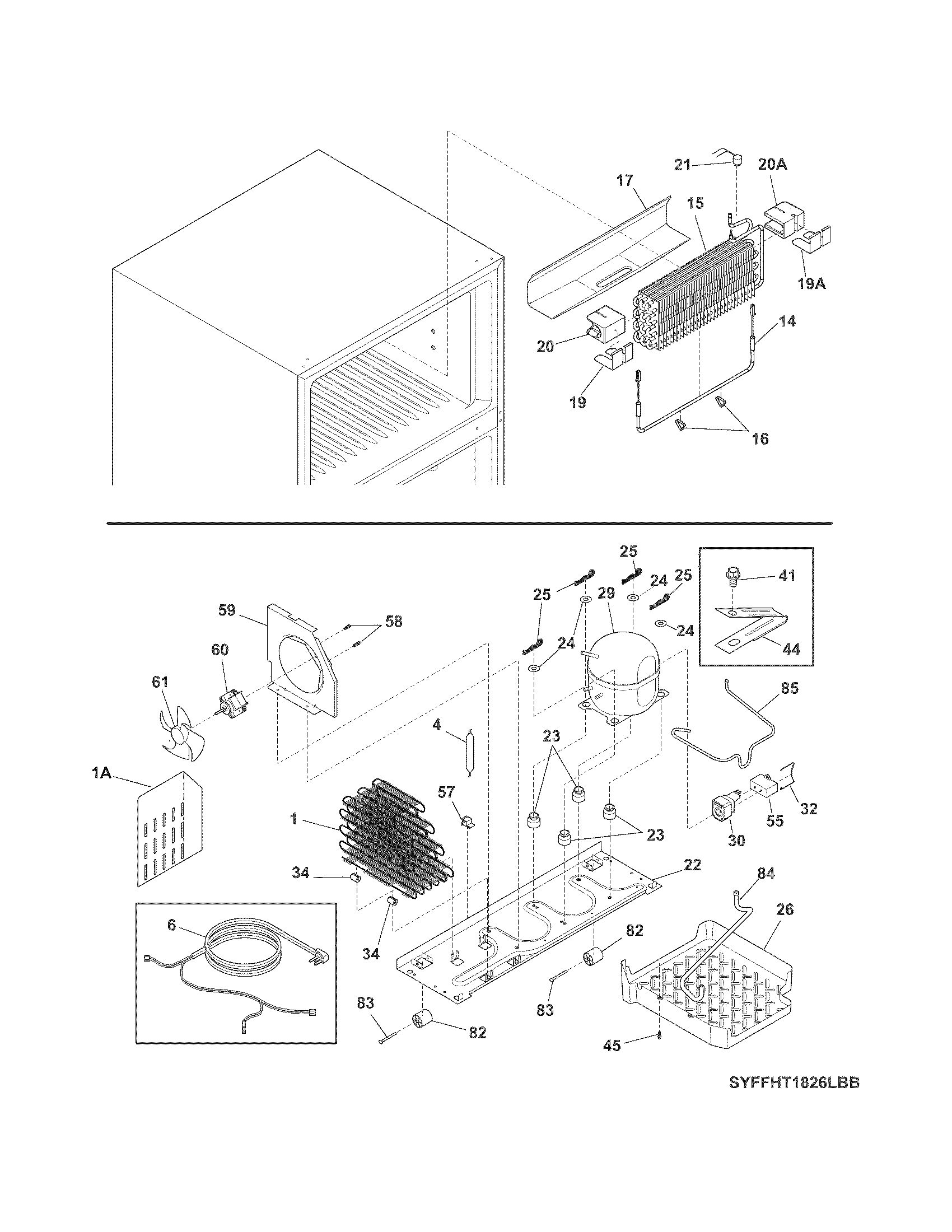 Frigidaire LFHT1817LBA system diagram