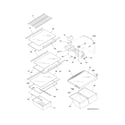 Frigidaire FFHT1817PS2 shelves diagram