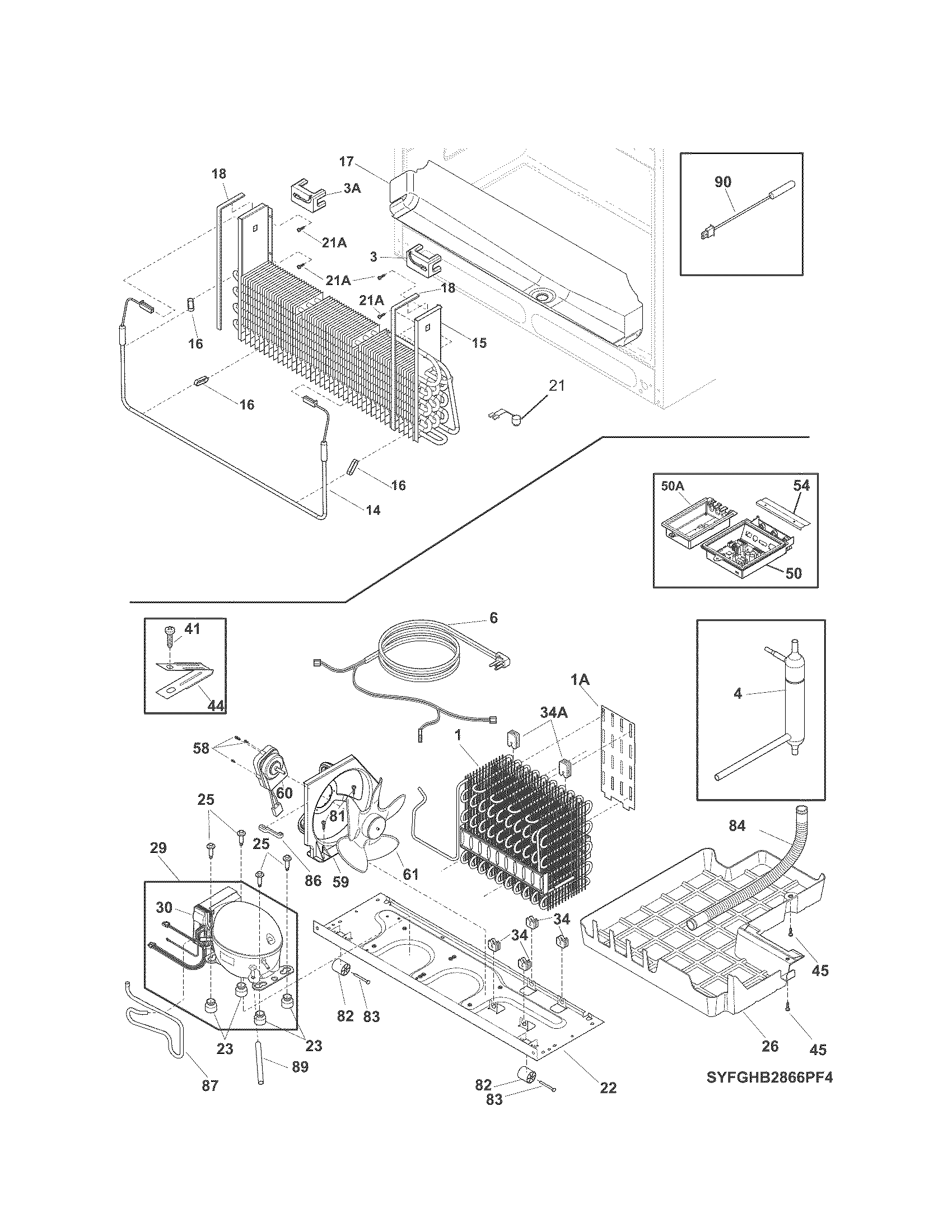 Kenmore 25370342210 cooling system diagram