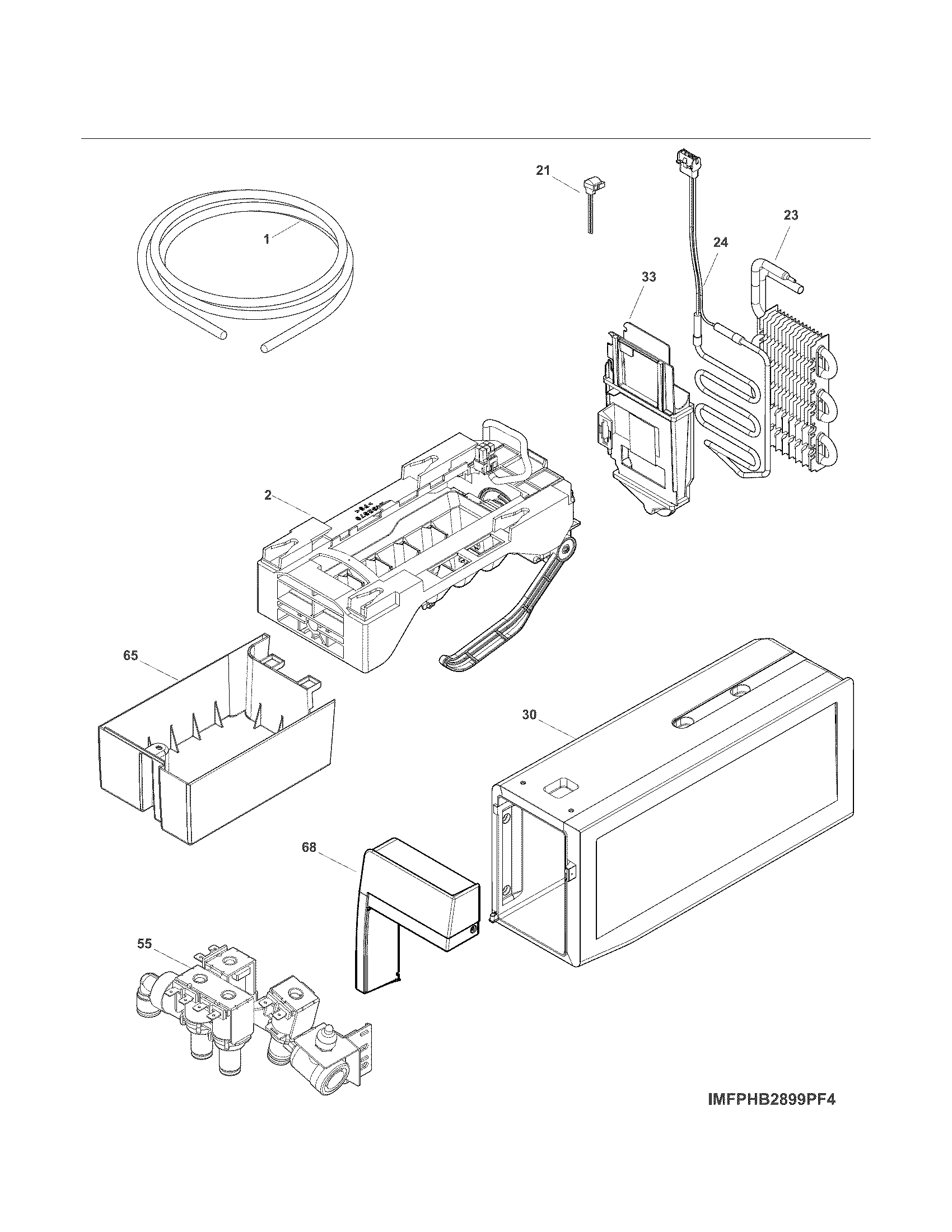 Kenmore 25370342210 ice maker diagram