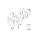 Frigidaire LGGF3043KFS door diagram