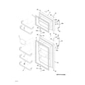 Frigidaire FFHT1614QQ0 doors diagram