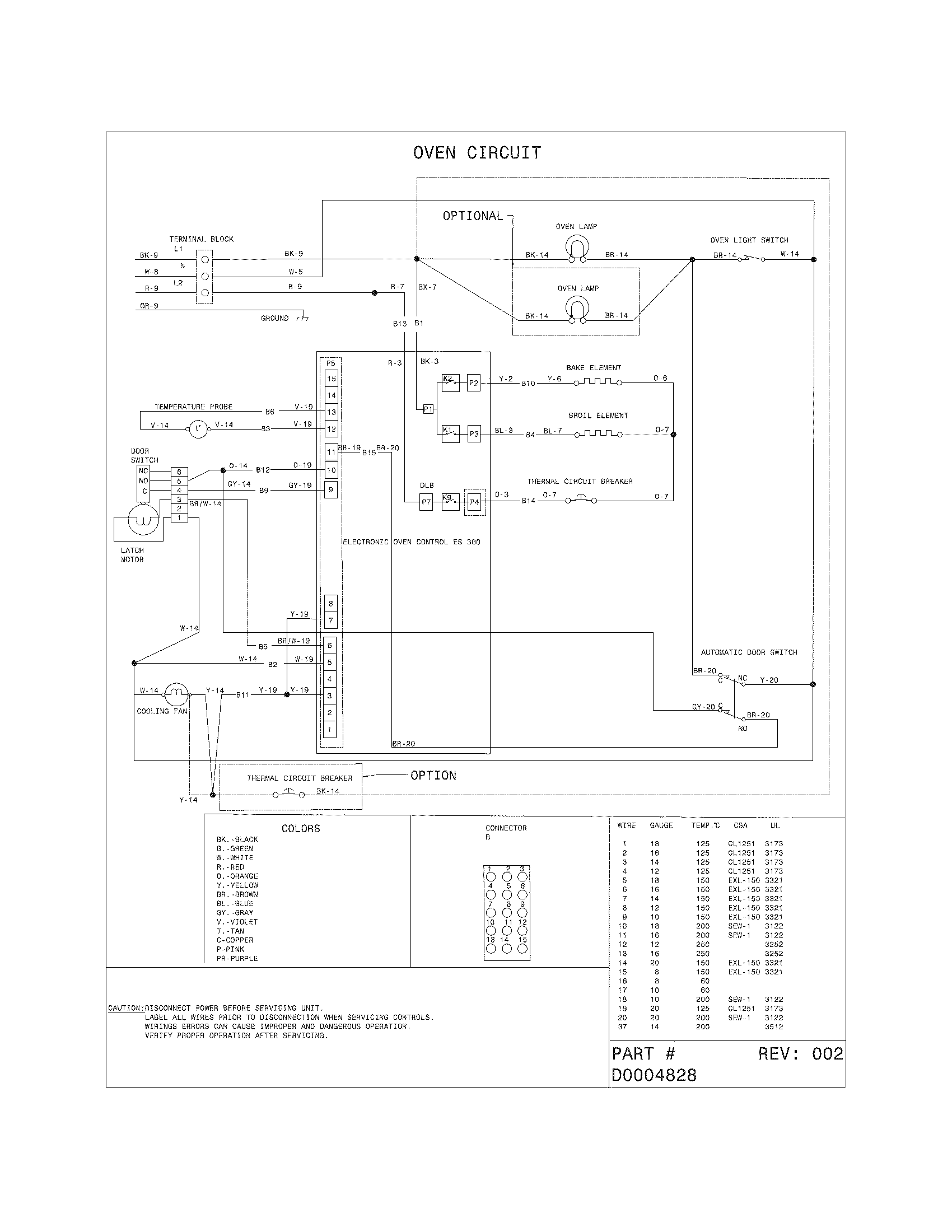 Frigidaire LFES3025PFA wiring diagram diagram