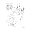 Frigidaire LFGS3025PFA burner diagram