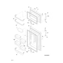 Frigidaire LGHT2137NF6 doors diagram
