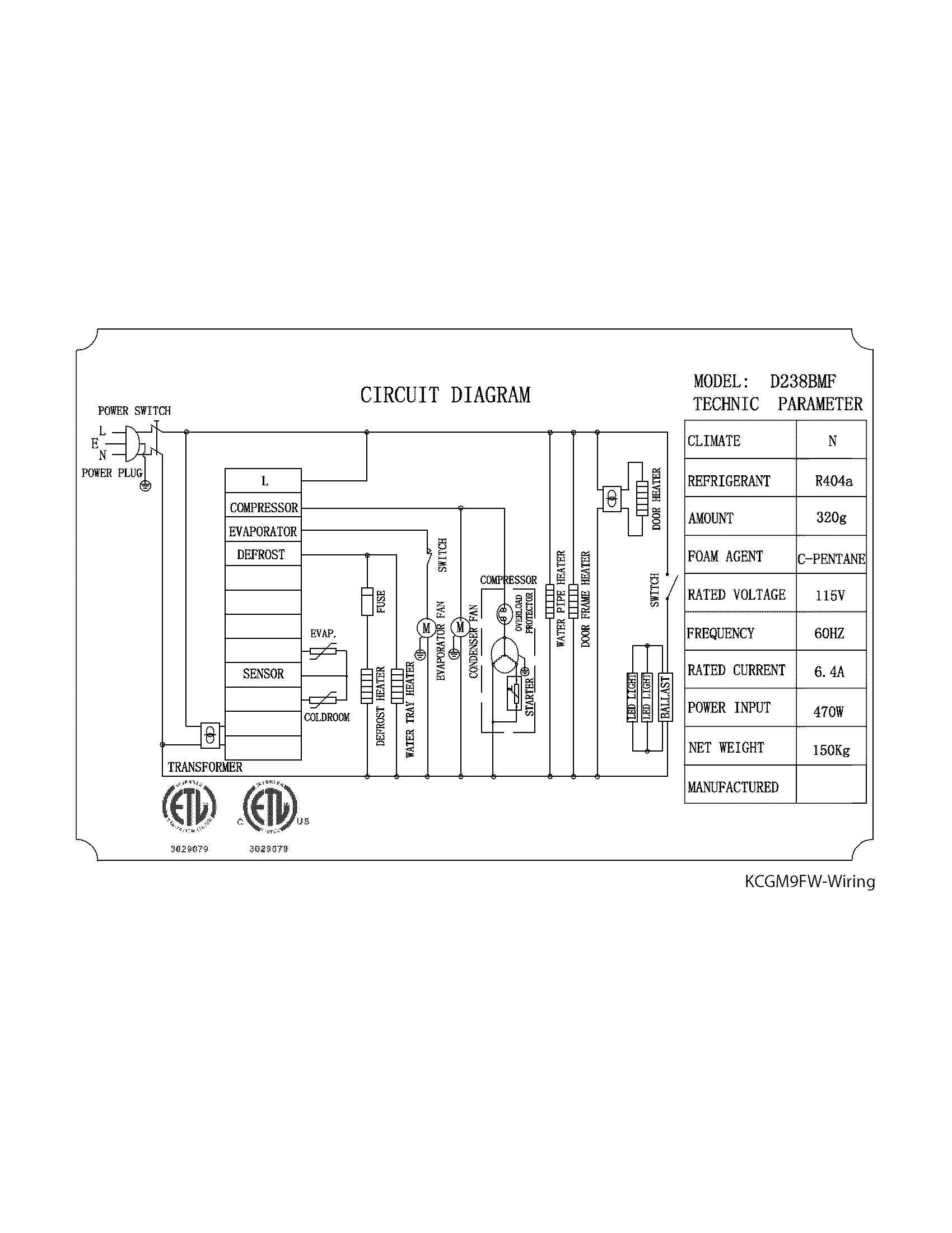 Kelvinator KCGM9FW wiring diagram diagram