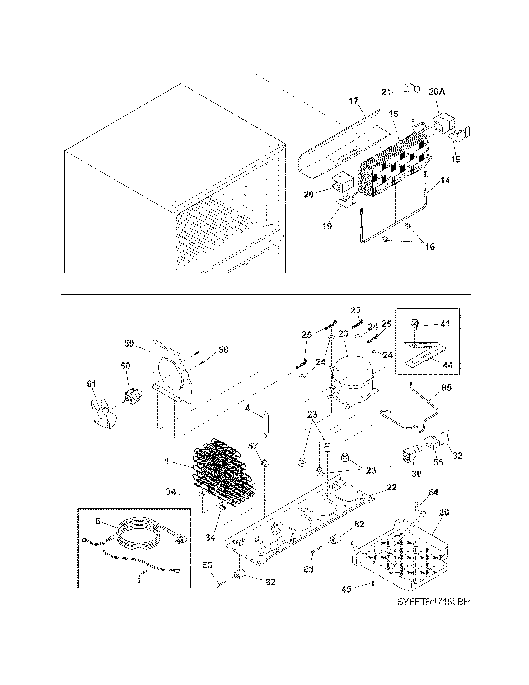 Frigidaire LFHT1817LBB system diagram