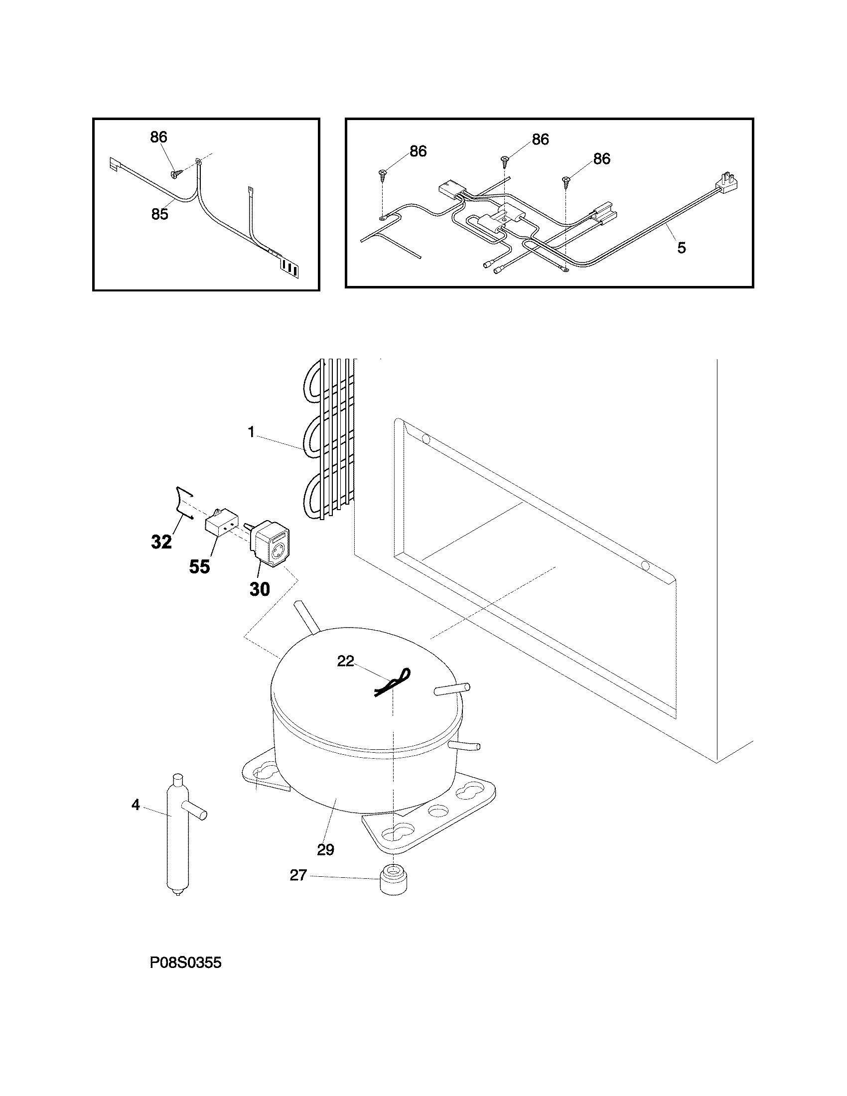 Crosley CFC09LW7 system diagram