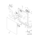 Frigidaire FGBD2434PB2A door diagram