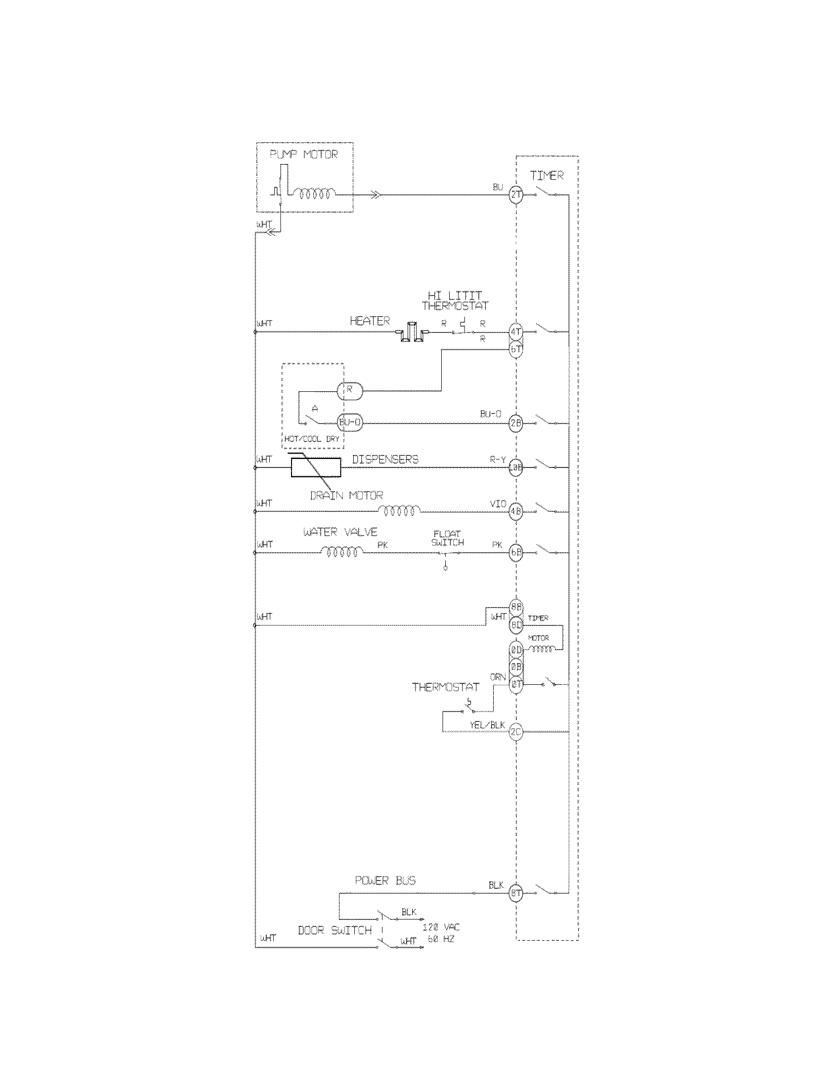 White-Westinghouse WWBD2400HW6B wiring diagram diagram