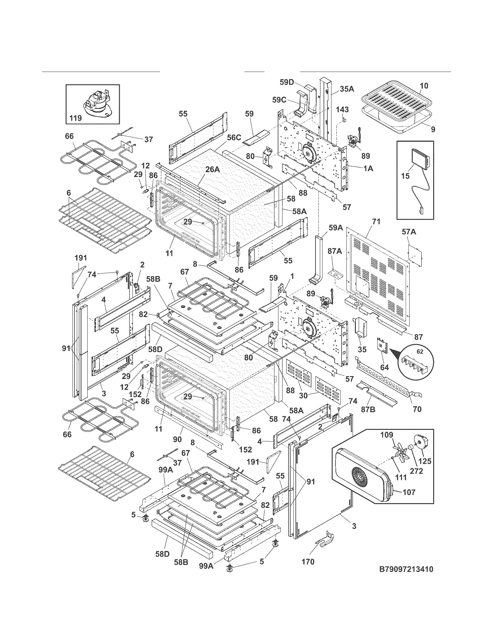 Kenmore 79097223410 body diagram