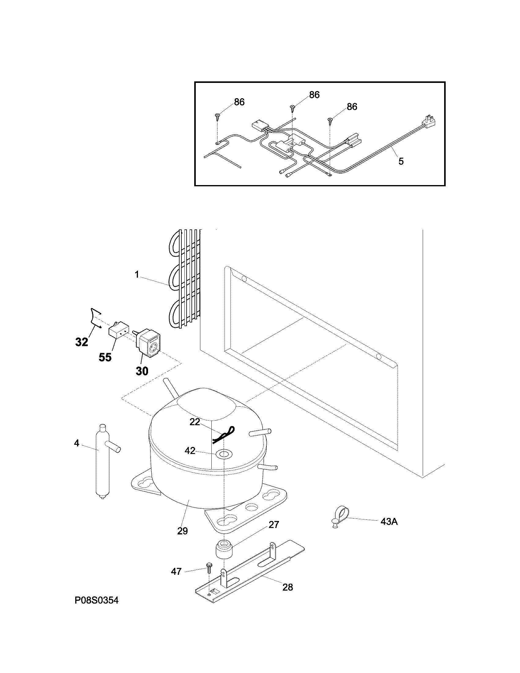 Kenmore Elite 25317802410 system diagram