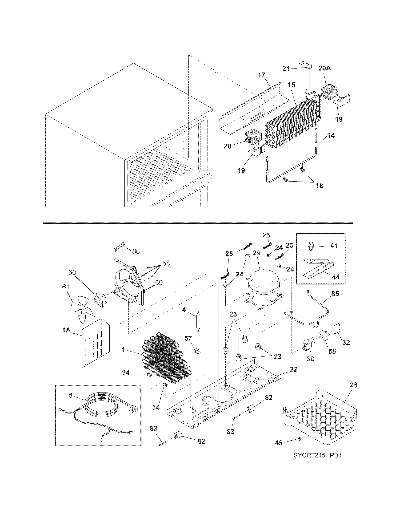 Crosley CRT215HPW2 system diagram