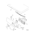 Frigidaire CFSE5115PA1 controls/top panel diagram