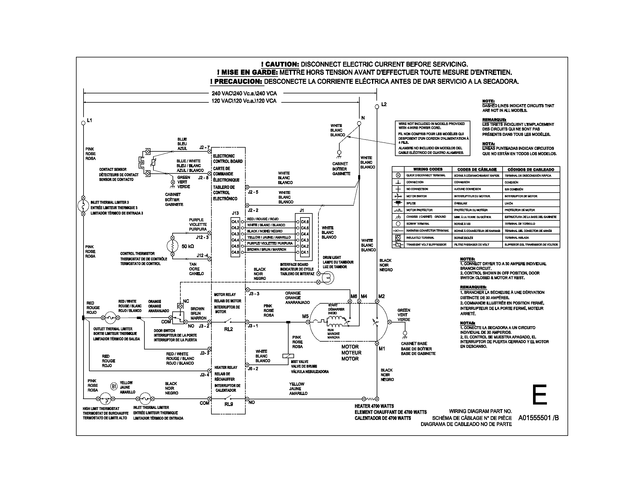 Frigidaire CFSE5115PA1 wiring diagram diagram