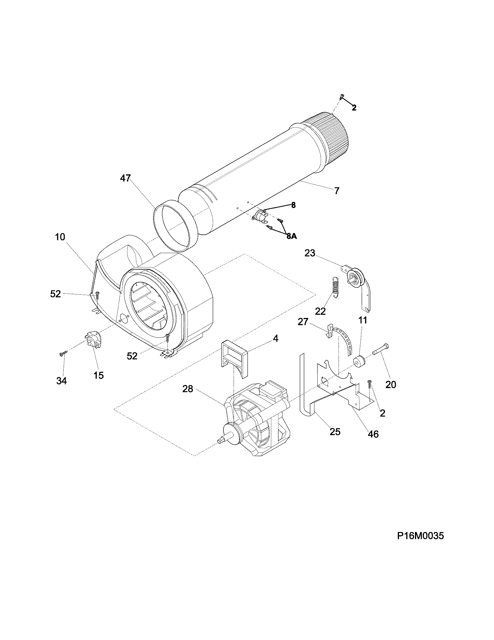 Crosley CDG7400QW0 motor/fan diagram