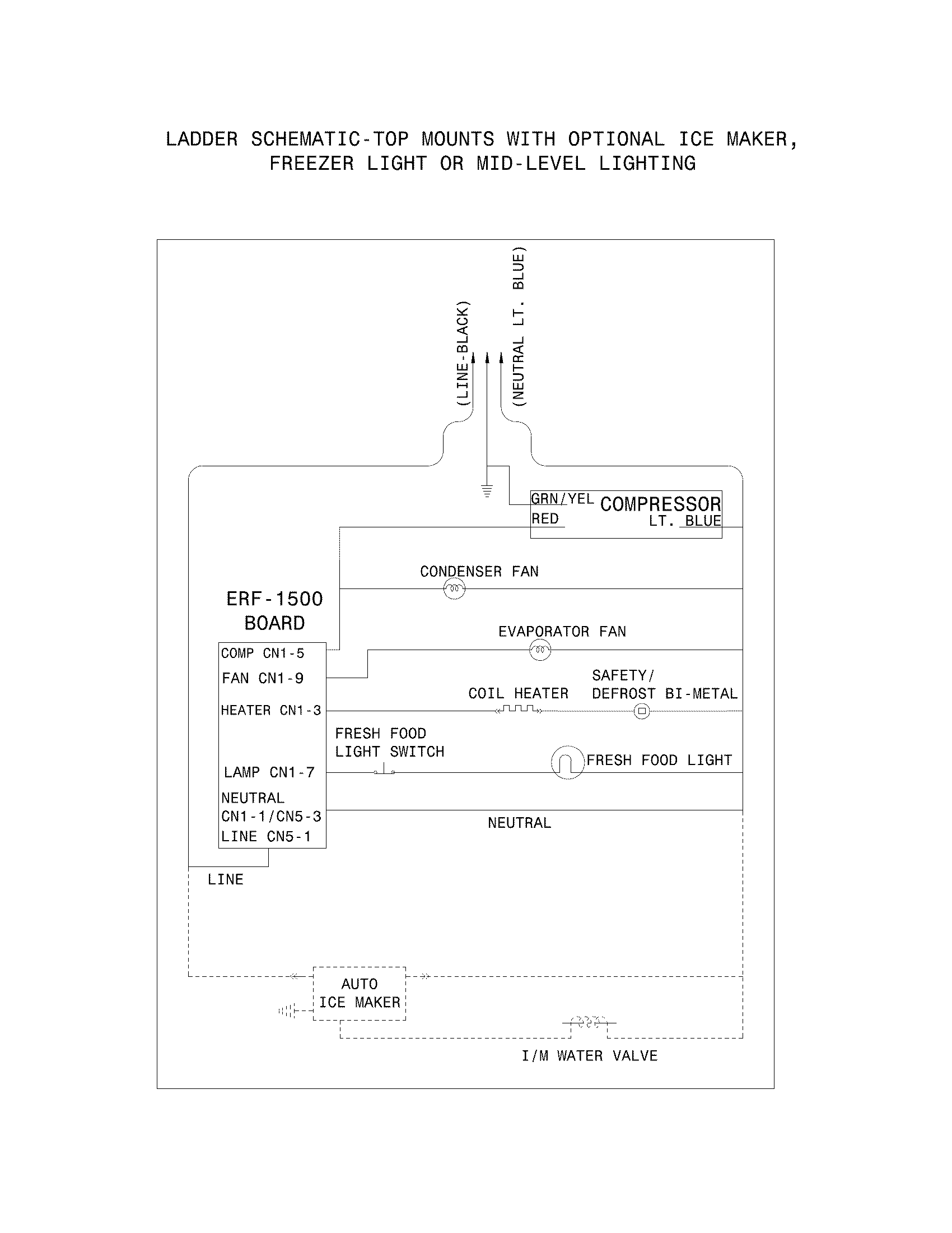 Frigidaire FFHT2131QP0 wiring schematic diagram
