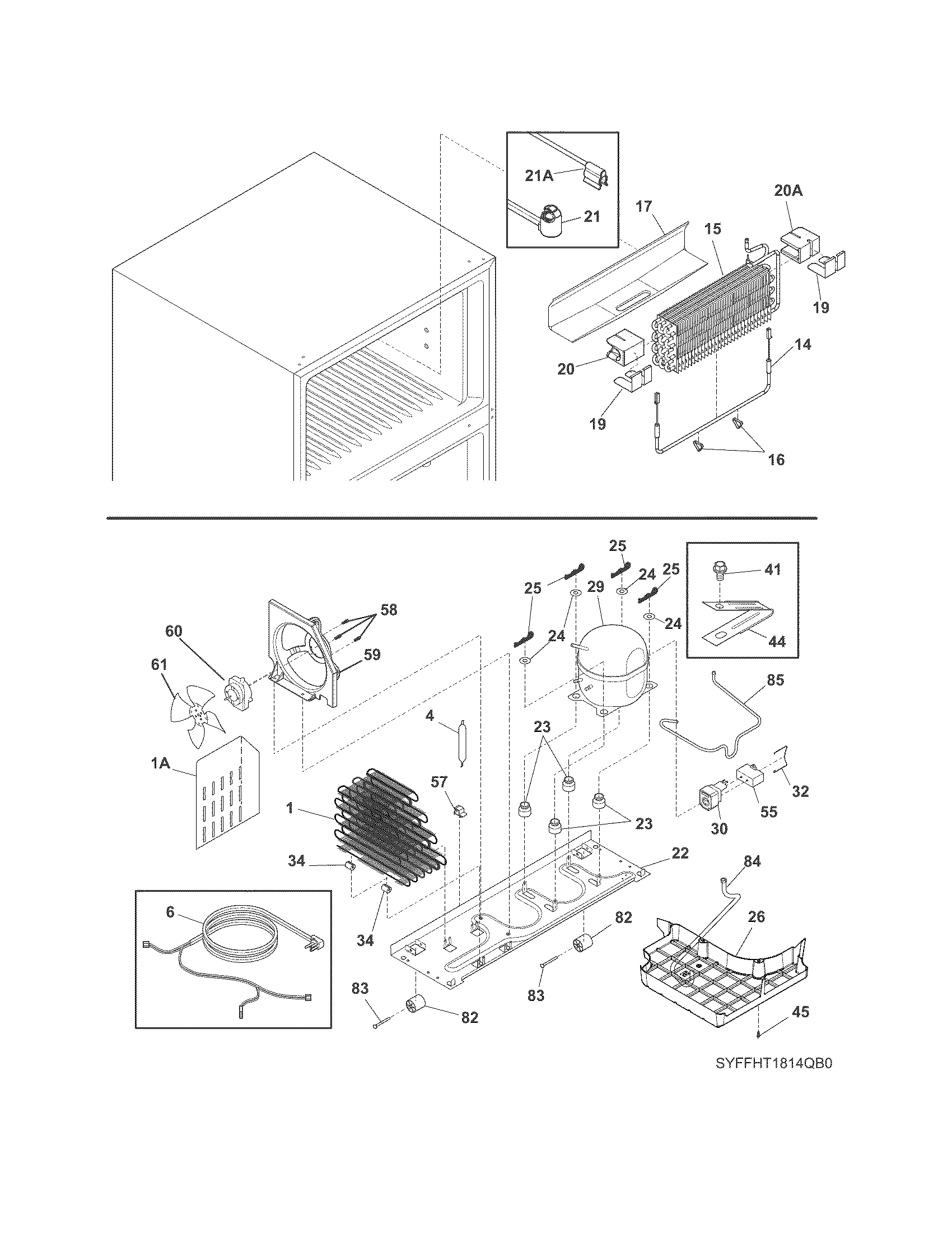 Frigidaire FFHT1814QB0 system diagram