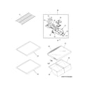 Frigidaire NFTR18X4QB0 shelves diagram