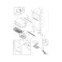 Frigidaire FFRU17G8QWA cabinet diagram